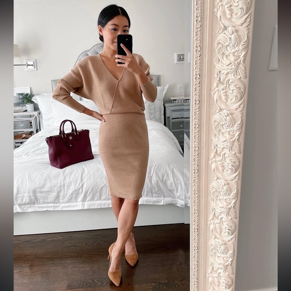 Banana Republic Rina Wrap-Front Sweater Dress